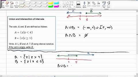 Union and intersection of intervals