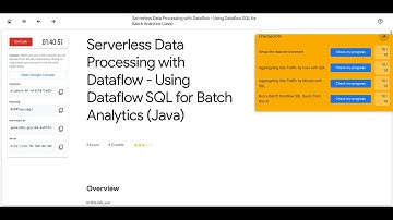 Serverless Data Processing with Dataflow - Using Dataflow SQL for Batch Analytics (Java)