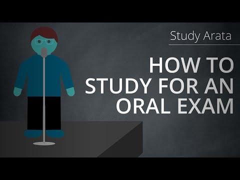 Video: How To Prepare For An Oral Exam