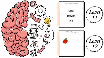 Brain Test : Level 11 , 12 – How to Solve? (Walkthrough)