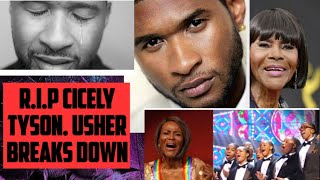 R.I.P Cicely Tyson.Usher breaks down as Cece Winans sings blessed assurance;Tyson's favourite song.