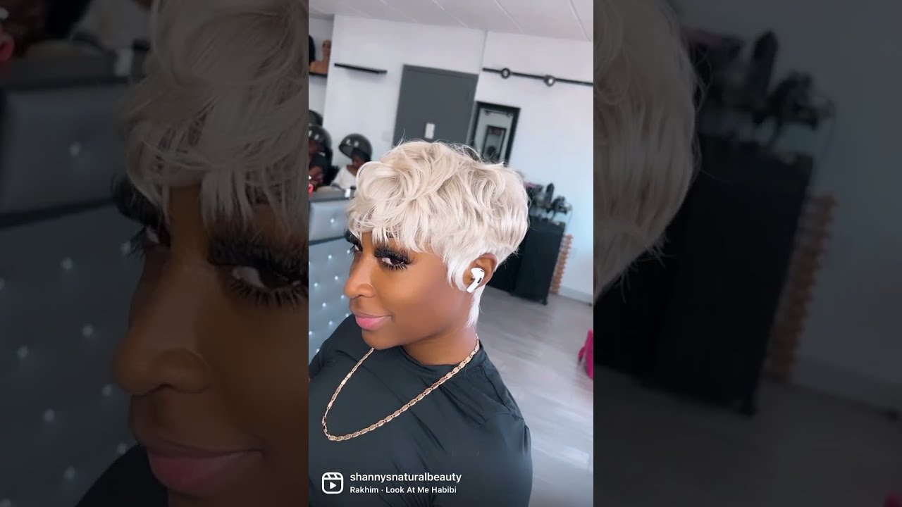 ICY Shannysnaturalbeauty Nychairstylist Quickweave Brooklynhairstylist Pixie Shorthair