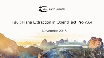 Demo: Fault Plane Extraction tool in OpendTect Pro v6.4