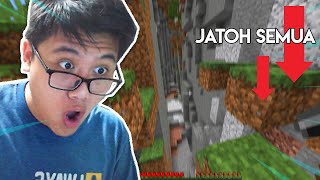 Minecraft tapi JATUH SEMUA BLOCKNYA (Minecraft Indonesia)