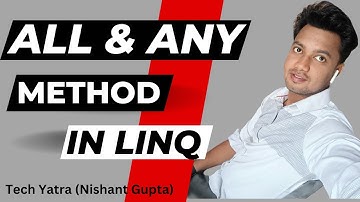 All and Any Operators in C# Linq #techyatra #nishantgupta #csharp #linq #csharpinhindi
