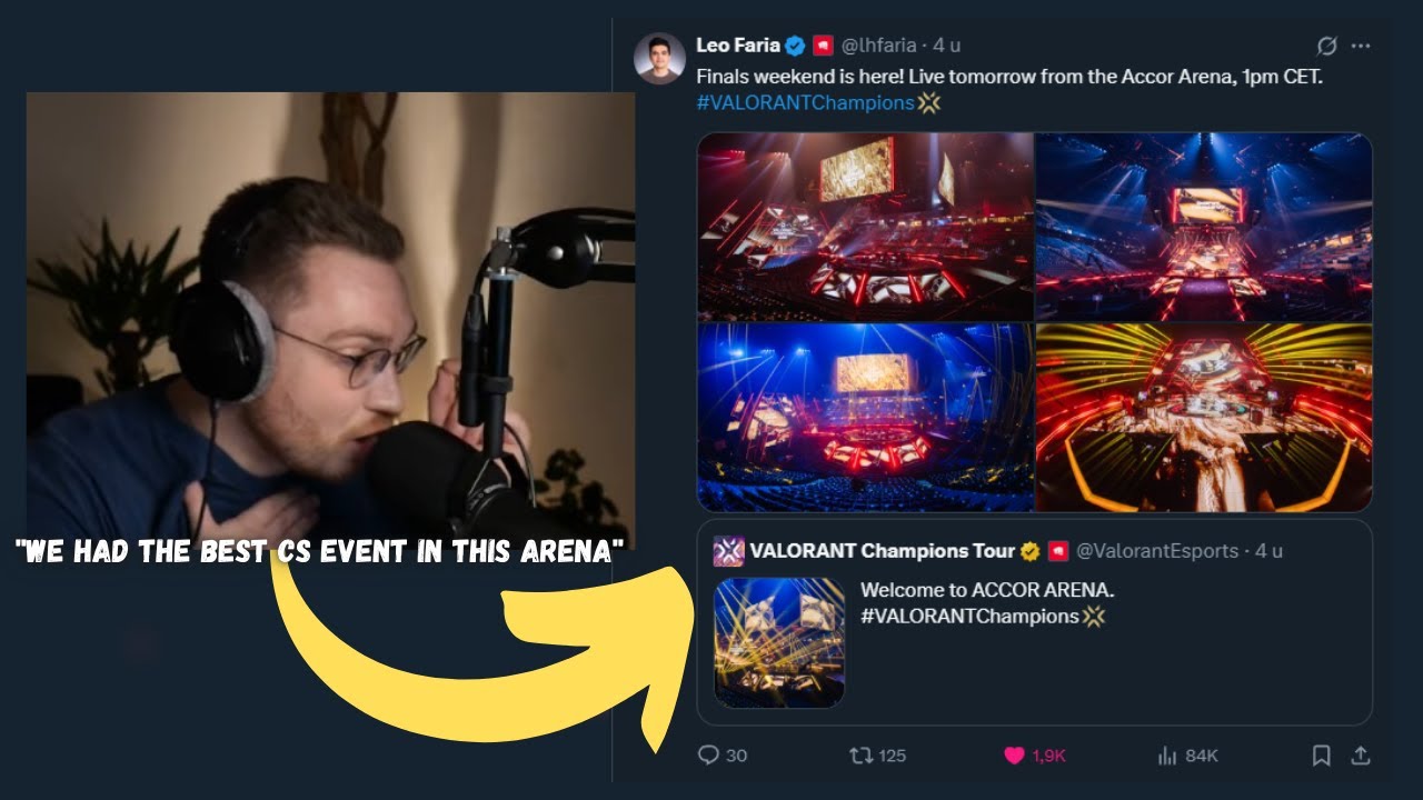 OhnePixel Reacts to *NEW* Valorant Champions Playoffs Arena & Compares to CS