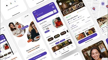 Restaurant Reservation Mobile App UIUX Design | Figma | App Design | Table Booking Mobile App Design