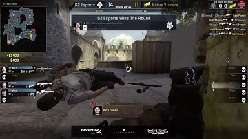 Natus Vincere vs G2. kennyS snipes down three on the defense Cbble. ELEAGUE CS:GO Premier 2017