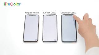 Comparison for iPhone 11 Pro Screen original pulled v.s.  JDI soft OLED v.s.  Other Soft OLED screenshot 5