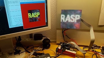 Animated Text on a 32x32 RGB LED matrix panel (with a Raspberry Pi)