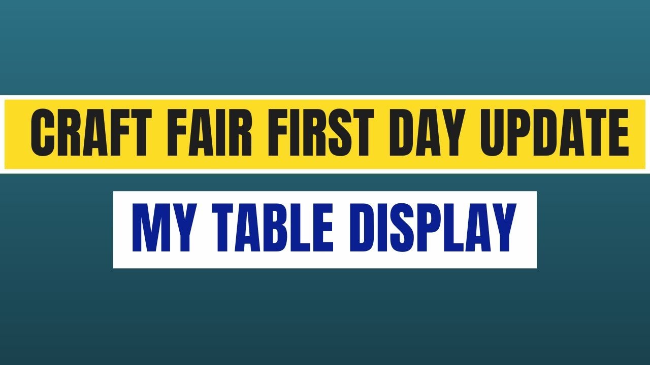 ПЕРВЫЙ ДЕНЬ ярмарки ремесел и демонстрация столов