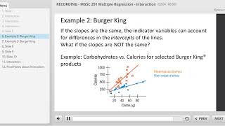 MGSC 291 - Multiple Regression, pt 6 -- Interaction