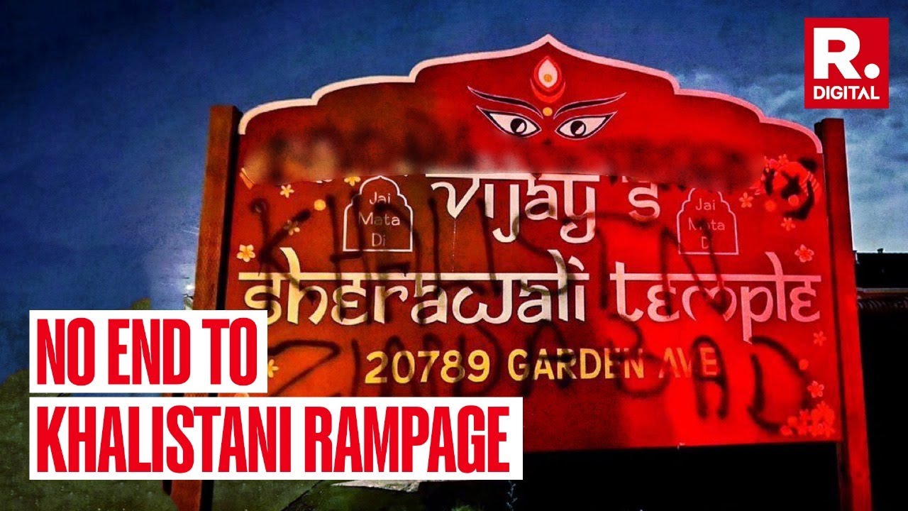 Hindu temple in California defaced with pro-Khalistani graffiti