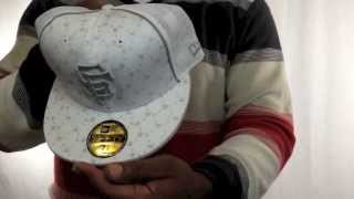 SF Giants 'MLB FLOCKING MESH-BACK' White Fitted Hats by New Era