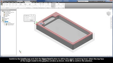 InventorCAM iMachining Training Course - Exer #2: Define the rough machining of the pocket ledge