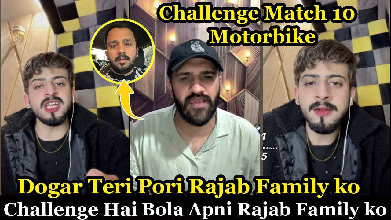 Challenge Match 10 Motor Bike | Dogar Apni Pori Rajab Family ko Bola lo