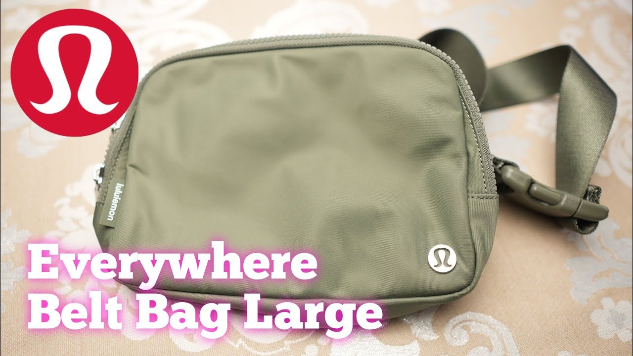 In Depth Review! Lululemon's Newest Quilted Grid Belt Bag in Grey Sage