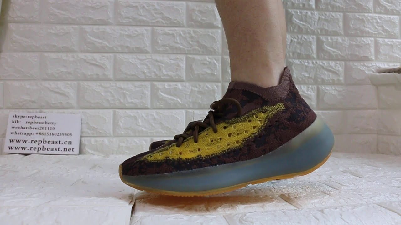 Yeezy Boost 380 Brown new color On Feet