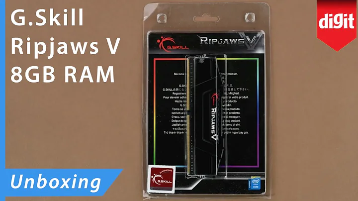 G.Skill Ripjaws V 8GB RAM Unboxing