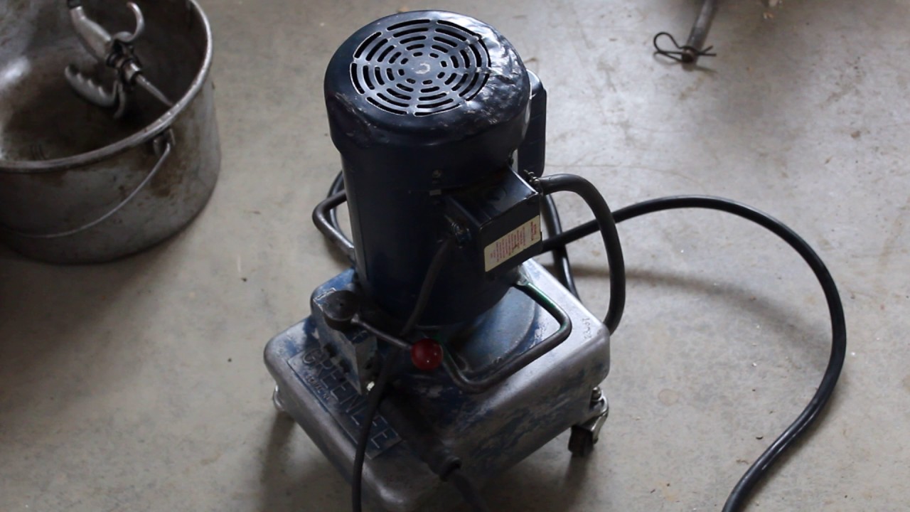 Greenlee 960 electric hydraulic pump for sale 1.30.17 - YouTube