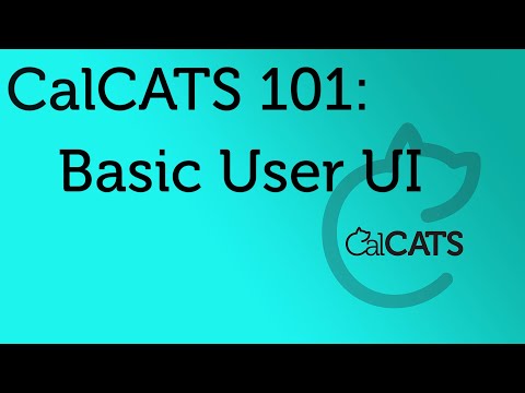 CalCATS - Basic User UI