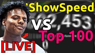IShowSpeed vs Top 100 Most Subscribed (Live Sub Count)