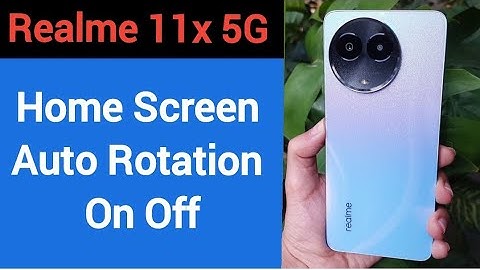 How to turn on home screen rotation realme 11x 5G, home screen auto rotation on off kaise karen,home