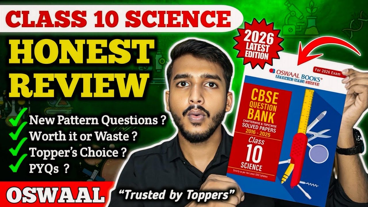 Oswaal Question Bank Class 10 Science 2025-26 🔥 | Honest Review + Must ...