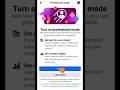 Facebook profile ko professional Mode on | #shortvideo