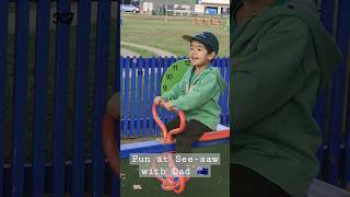 Enjoying Seesaw With Dad At The Playground shorts fyp playground fatherandson 