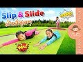 Slip & Slide พุ่งไถลใครไกลกว่า | เด็กจิ๋ว