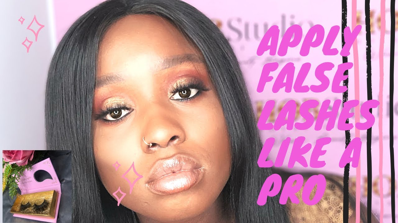 How To Apply False Eyelashes For Beginners! ( Quick, Easy and Simple ...