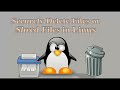 Securely erase files in linux