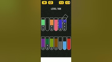 water sort puzzle level 1109 simple and easy