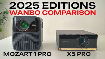 2025 Wanbo Mozart 1 Pro vs 2025 Wanbo X5 Pro | Best Budget, HDR10, 1080p Projector COMPARISON!