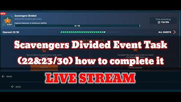 war robots scavengers divided event task (22&23/30) how to complete it #warrobotslive #warrobts