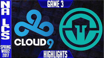 Cloud 9 vs Immortals Game 3 - NA LCS W8D2 Spring 2017 - C9 vs IMT G3