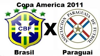 Brasil 2 x 2 Paraguai - Copa América 2011 1ª Fase - Jogo Completo
