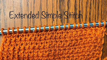 Tunisian Extended Simple Stitch Tutorial (Left-Handed)