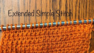 Full Tunisian Extended Simple Stitch Tutorial (Left-Handed) Guide