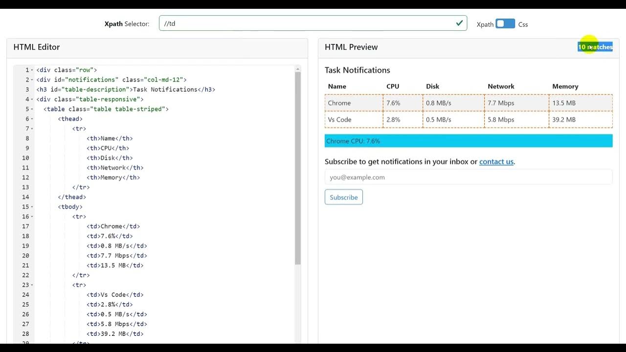 Xpath and Css Selector Tester v1 4 - YouTube