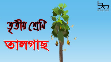 ৩য় শ্রেণির বাংলা পাঠ-৯ || তালগাছ এক পায়ে দঁড়িয়ে...ছড়া | Class 3 Bangla Rhyme | 90 Degree Education