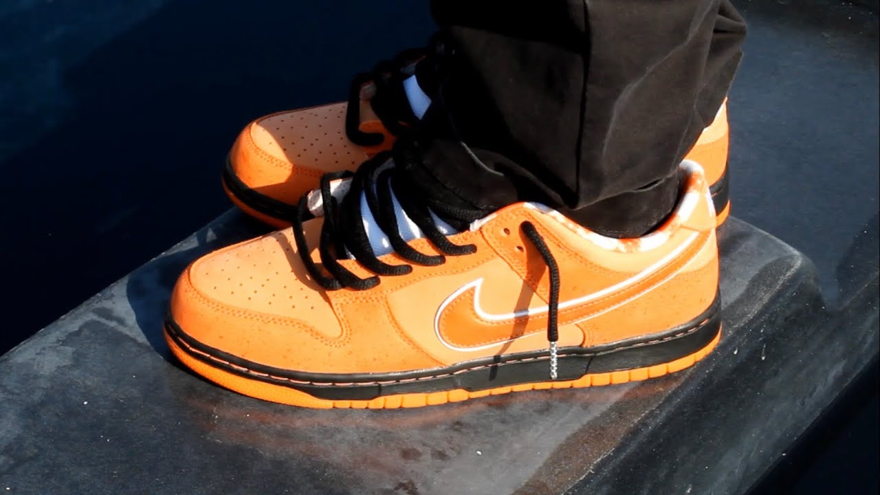 Nike SB Dunk Low OG QS Orange Lobster Concepts Review and on Feet