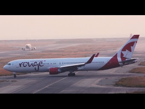 Kix エア カナダ ルージュboeing 767 333 Er 関西空港から離陸 Youtube