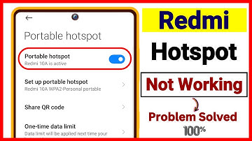 Redmi Hotspot Not Working Problem !! Redmi Mein Hotspot Work Nahi Kar Raha Hai