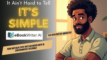 Turn Any Blog Post Into an Ebook with AI (EbookWriter Tutorial)