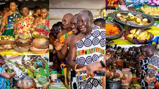 Wow WATCH Beautiful ASANTEHENE Appearance on Queen Mothers Local dishes they prepared at Manhyia💔