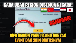 CARA UBAH REGION DAN INFO REGION YANG PALING BANYAK EVENT DAN SKIN GRATISNYA! - Pubg Mobile screenshot 3