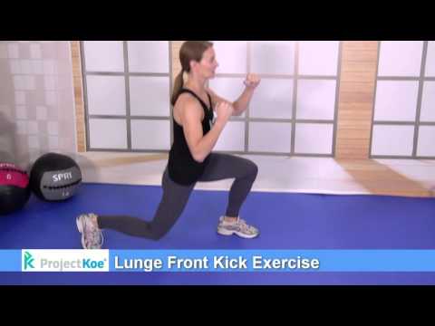 Lunge Front Kick Exercise
