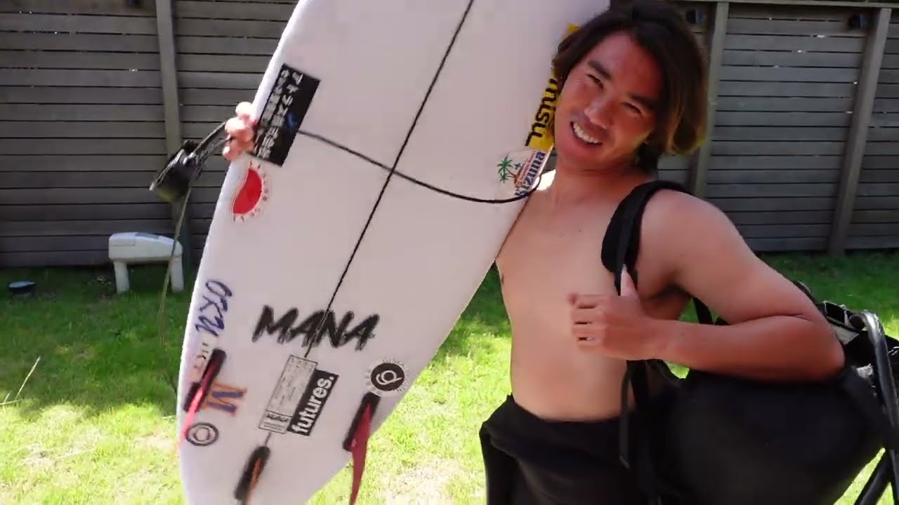 With these waves, a small-wave board is the only choice. - YouTube